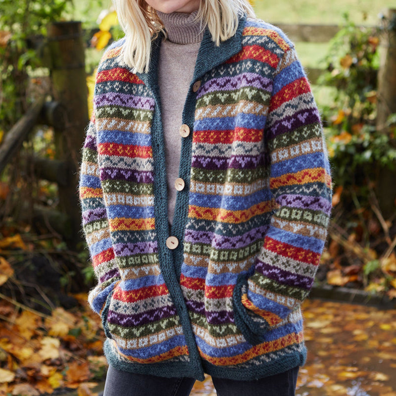Klassische Vintage Strickjacke