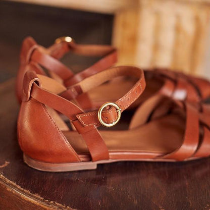 Vintage inspirierte Orthopädische Sandalen