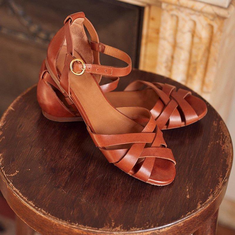 Vintage inspirierte Orthopädische Sandalen