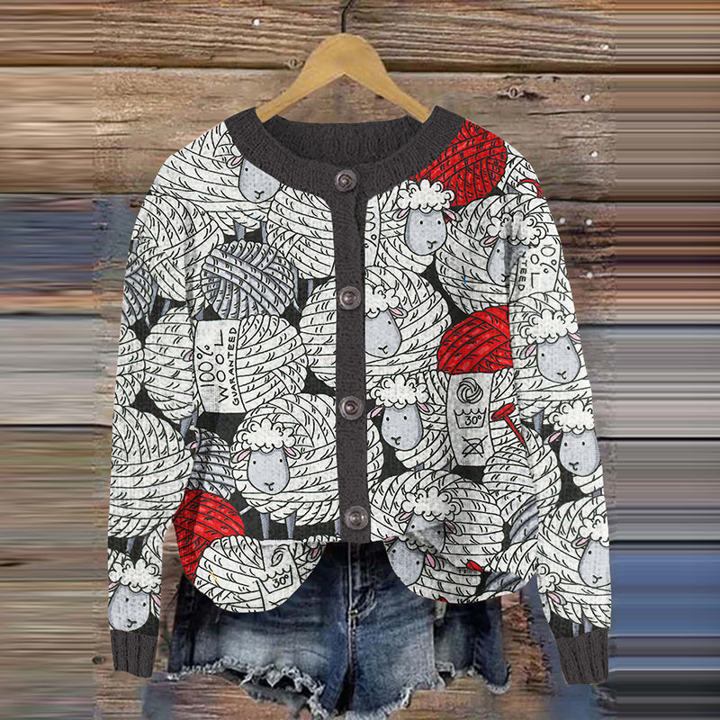 Elegant gestaltete Strickjacke