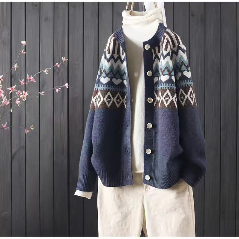 Vintage inspirierte Strickjacke