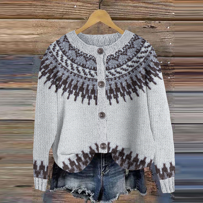 Elegant gestaltete Strickjacke