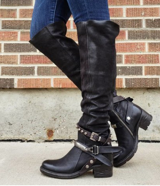 Vintage inspirierte Orthopädische Stiefel