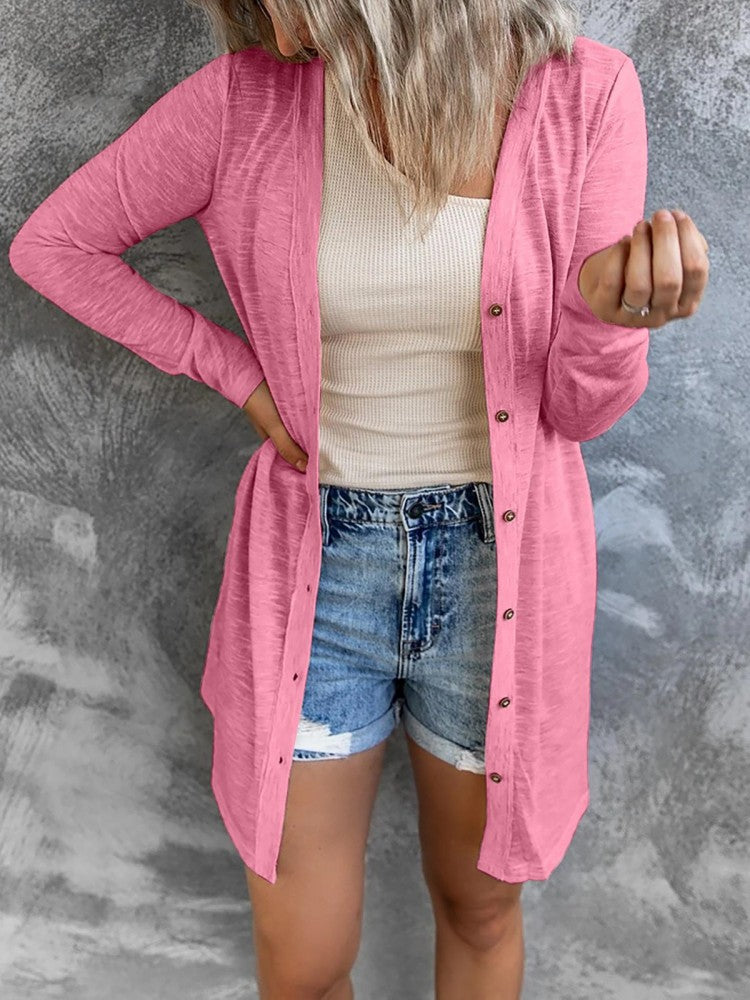 Women's Autumn and Winter Button Cardigan artswardrobe