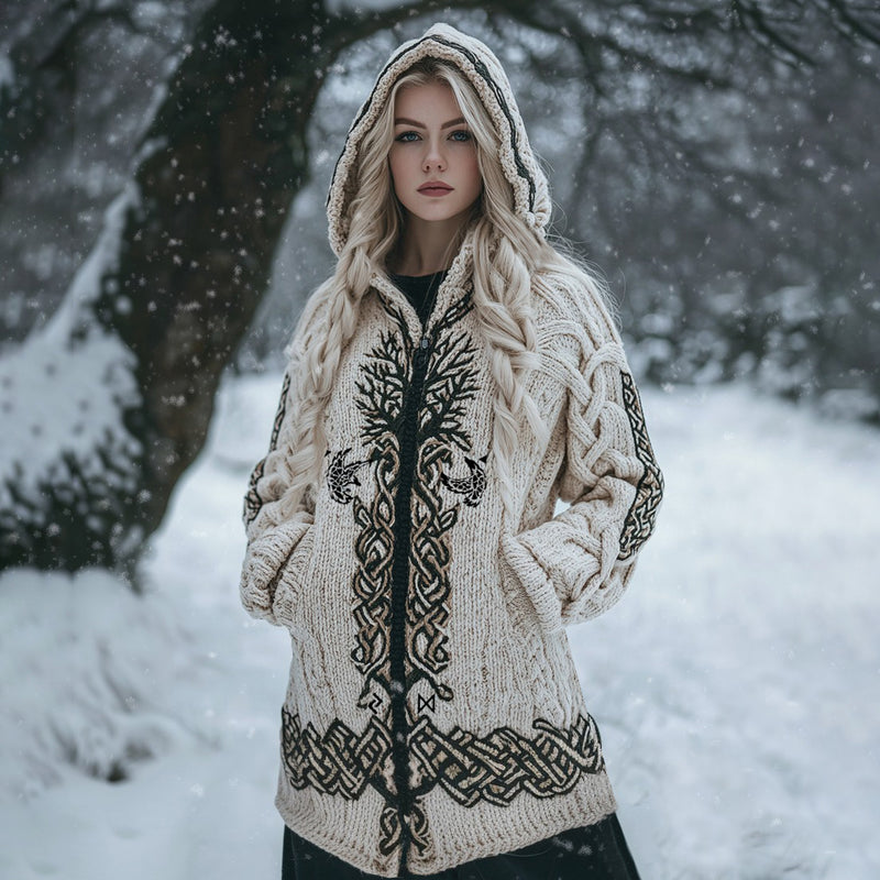 Anmutig gestaltete Strickjacke