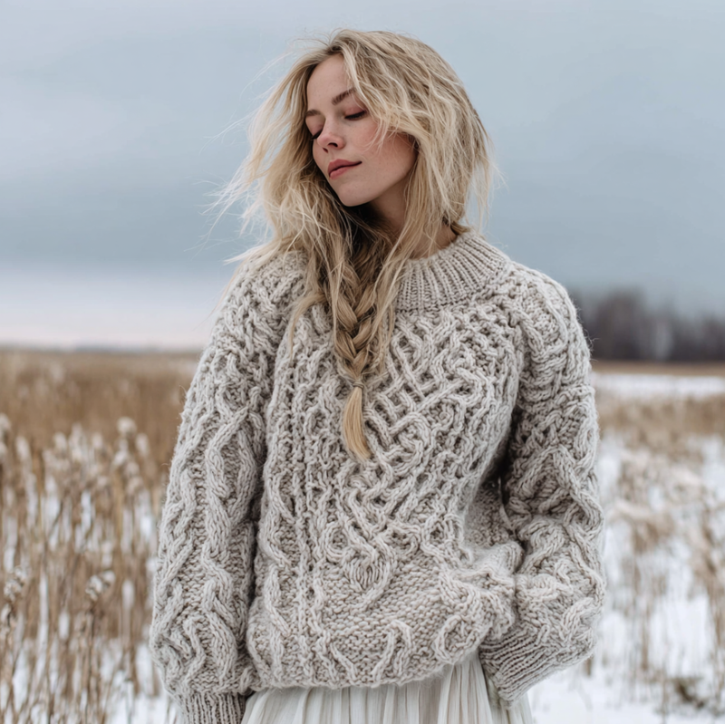 Zeitloser Vintage-Stil Pullover
