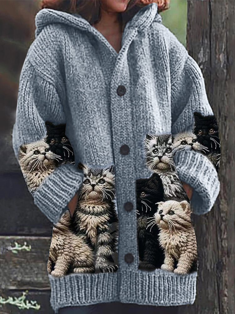 Klassische Vintage Strickjacke