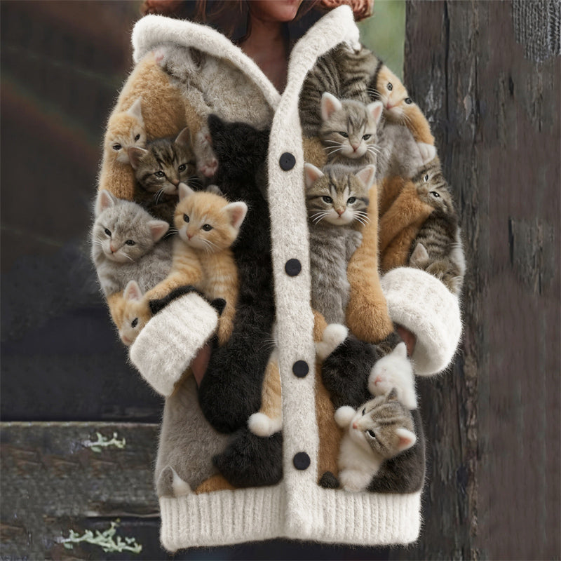 Zeitlose Vintage-Stil-Strickjacke