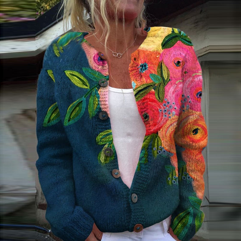 Wunderschön gefertigte Strickjacke