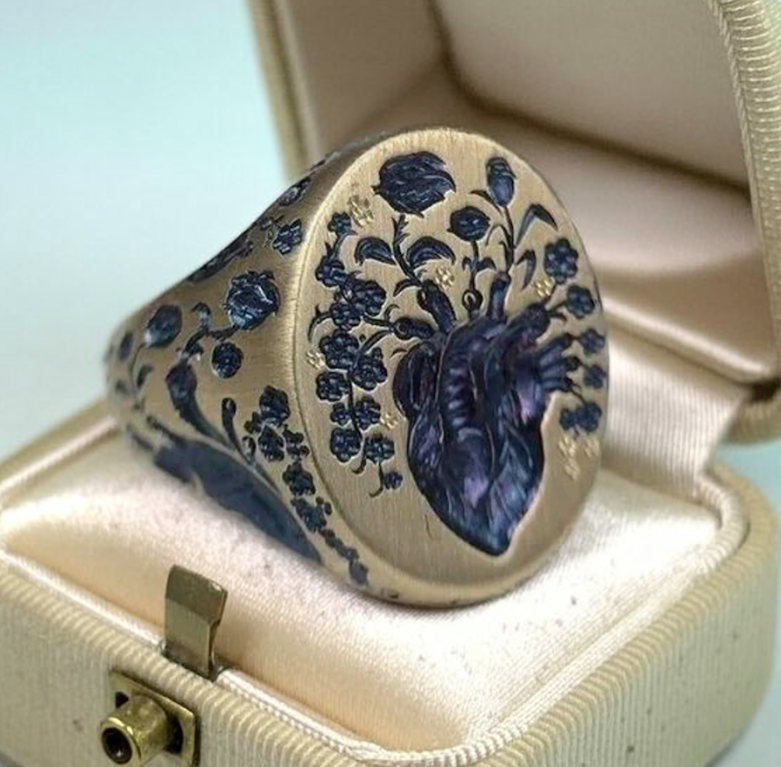 Romantische Gold Ring für besondere Momente