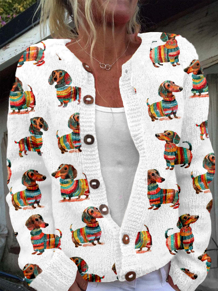 Zeitloser Vintage-Stil Strickjacke