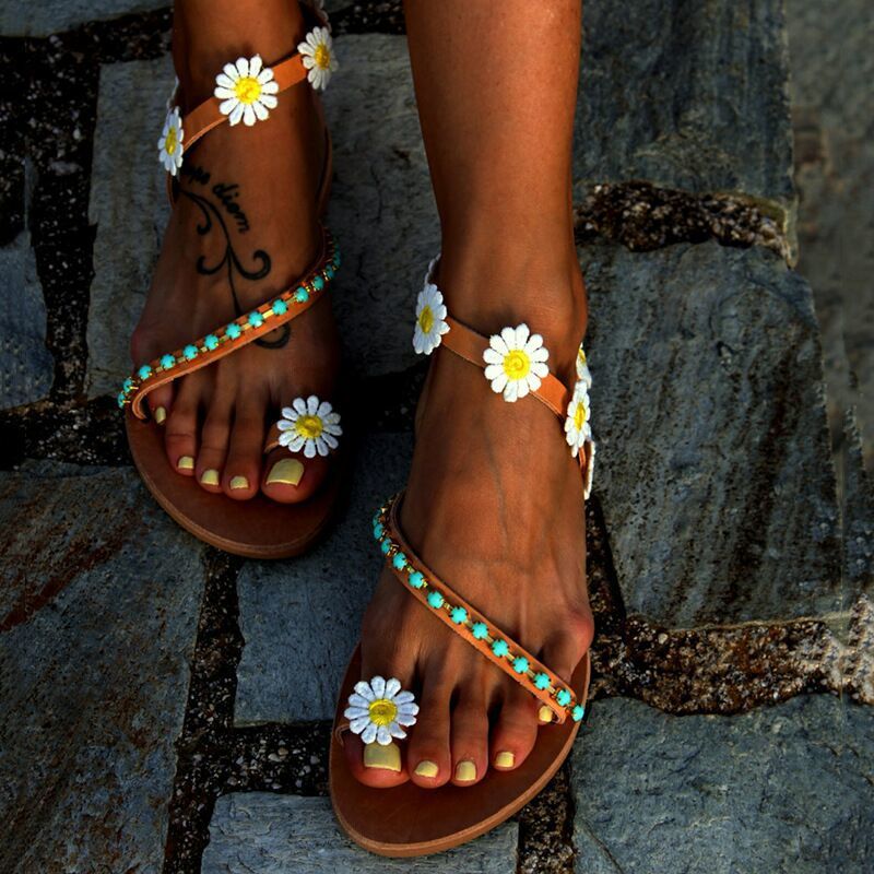 Vintage inspirierte Orthopädische Sandalen