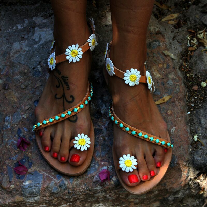 Vintage inspirierte Orthopädische Sandalen