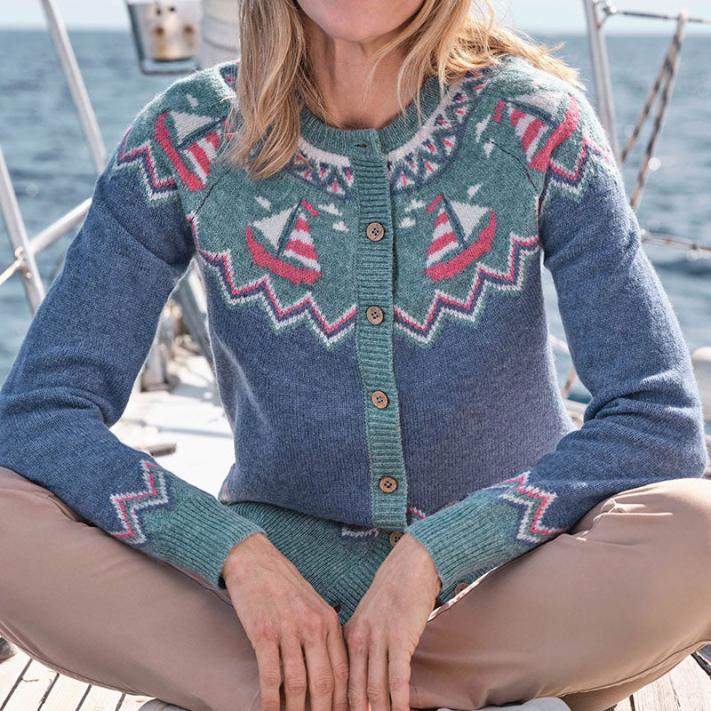 Klassische Vintage Strickjacke