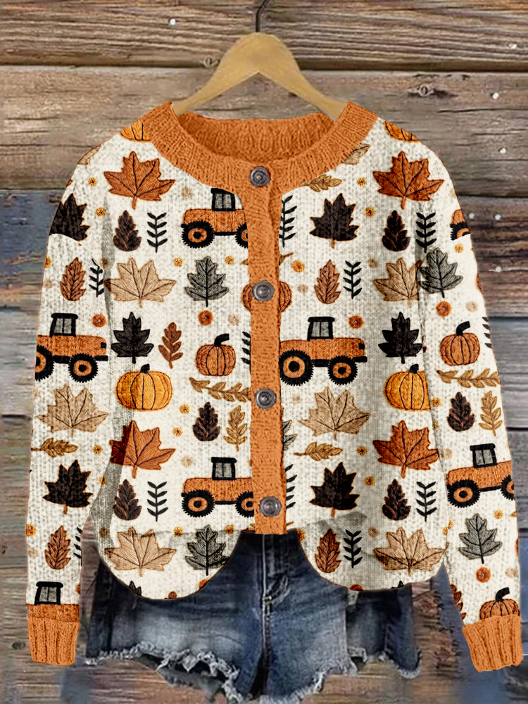 Klassisch gestaltete Strickjacke