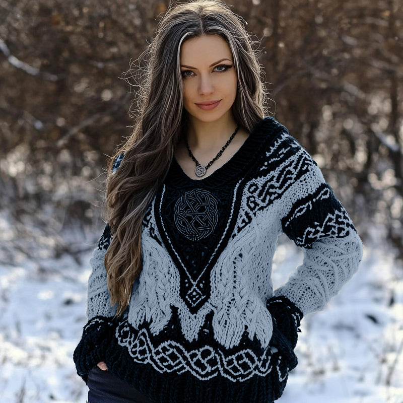 Zeitloser Vintage-Stil Pullover