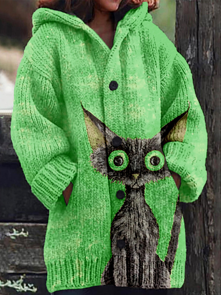 Durchdacht gestaltete Strickjacke