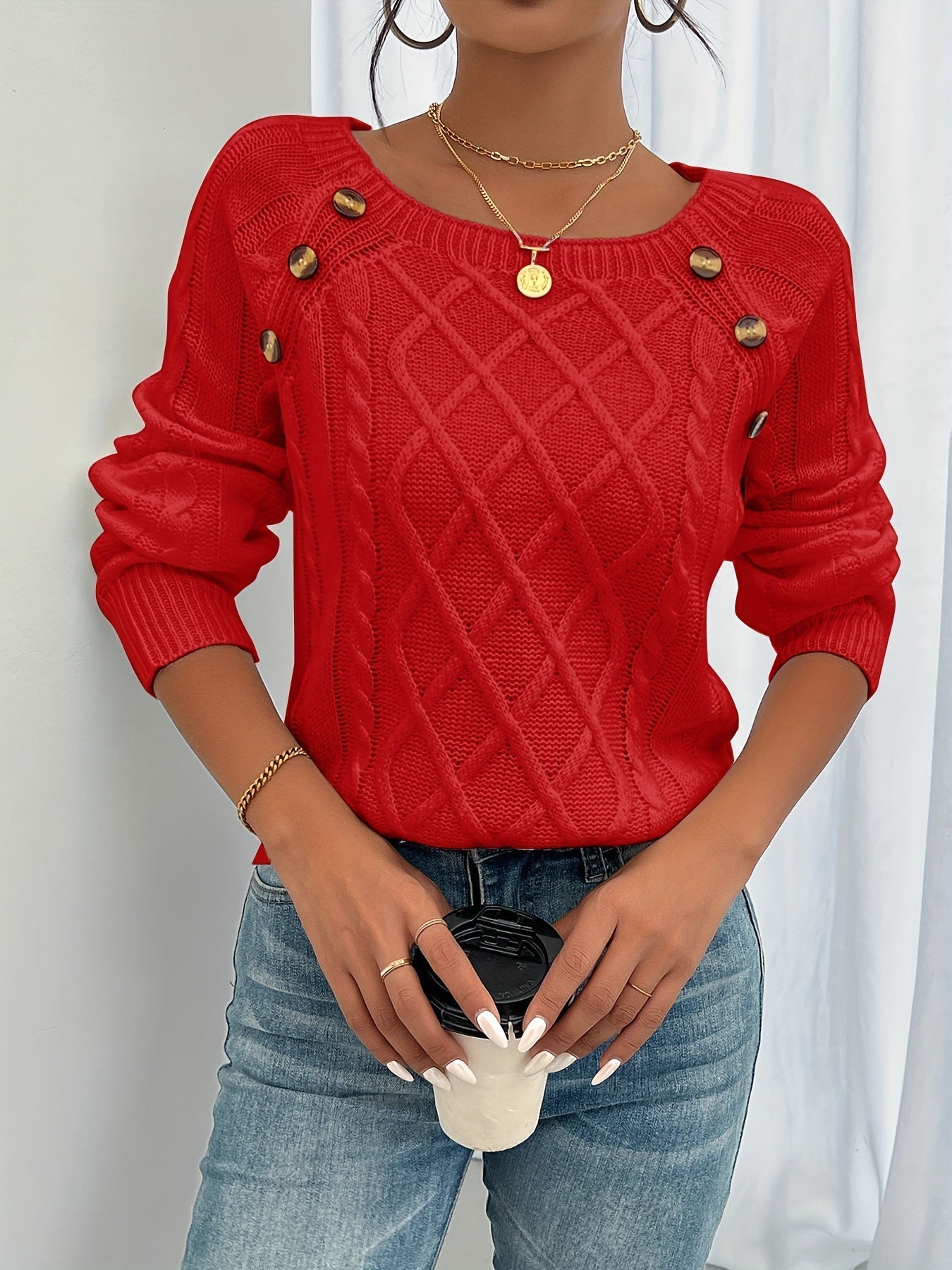 Klassisch designter Pullover