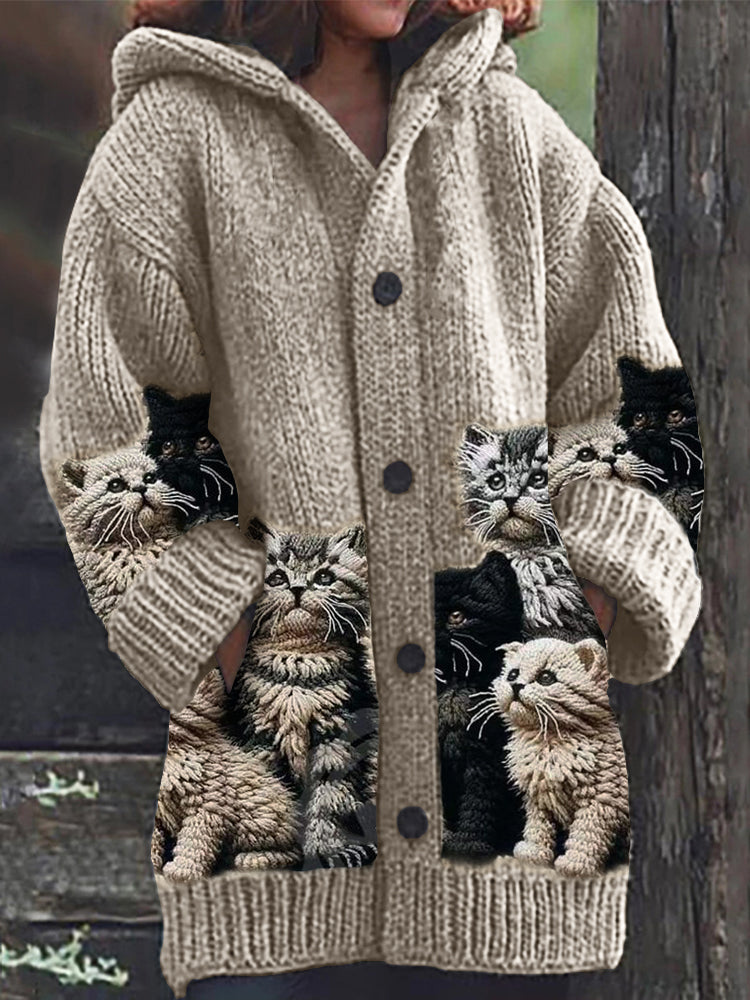 Klassische Vintage Strickjacke