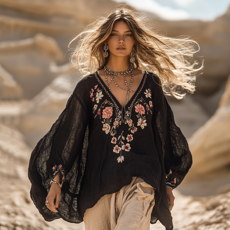 Klassische Vintage Bluse