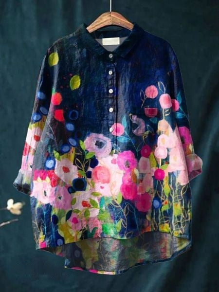 MW | Elegante und vielseitige Blumenbluse