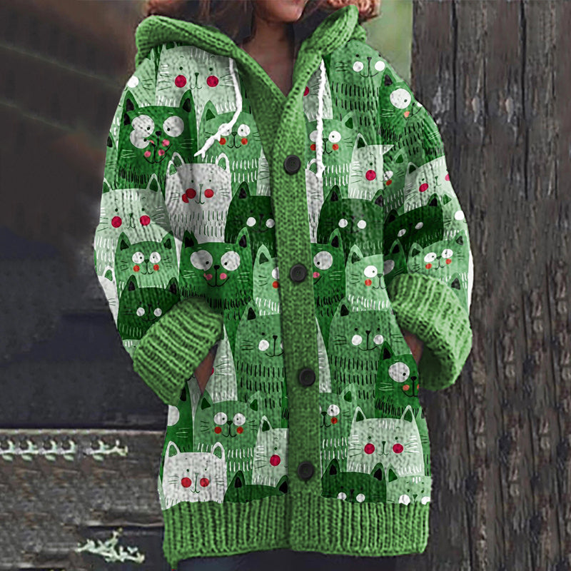 Anmutig gestaltete Strickjacke