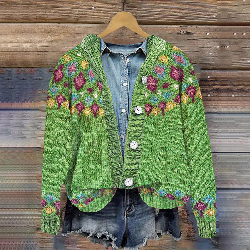 Elegant gestaltete Strickjacke