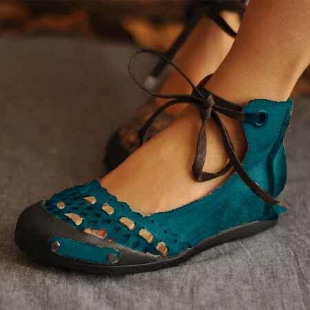 Vintage inspirierte Orthopädische Sandalen