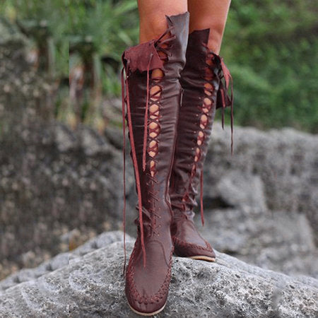Vintage inspirierte Orthopädische Stiefel