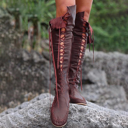 Vintage inspirierte Orthopädische Stiefel