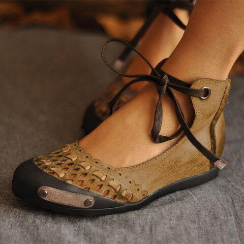 Vintage inspirierte Orthopädische Sandalen
