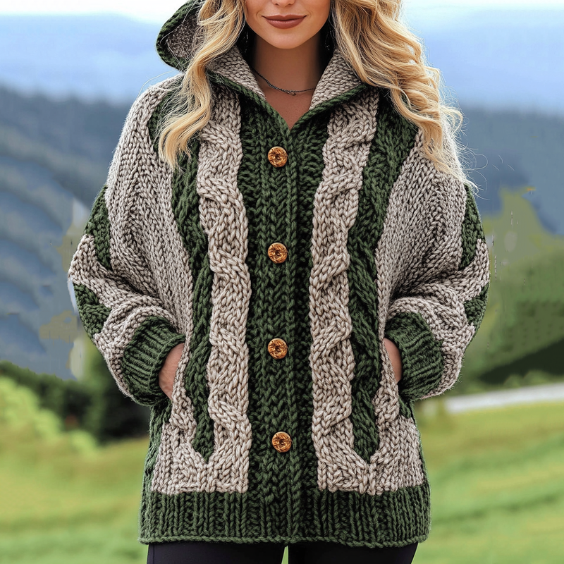 Elegant gestaltete Strickjacke