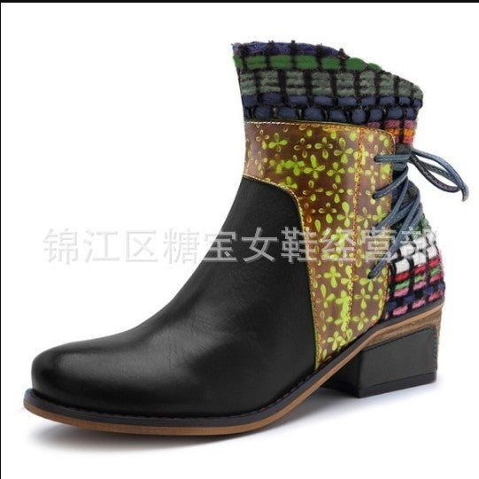 Vintage inspirierte Orthopädische Stiefel