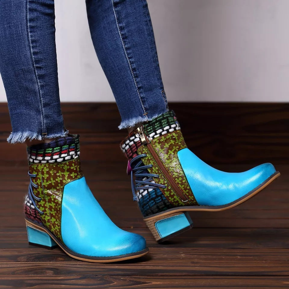 Vintage inspirierte Orthopädische Stiefel