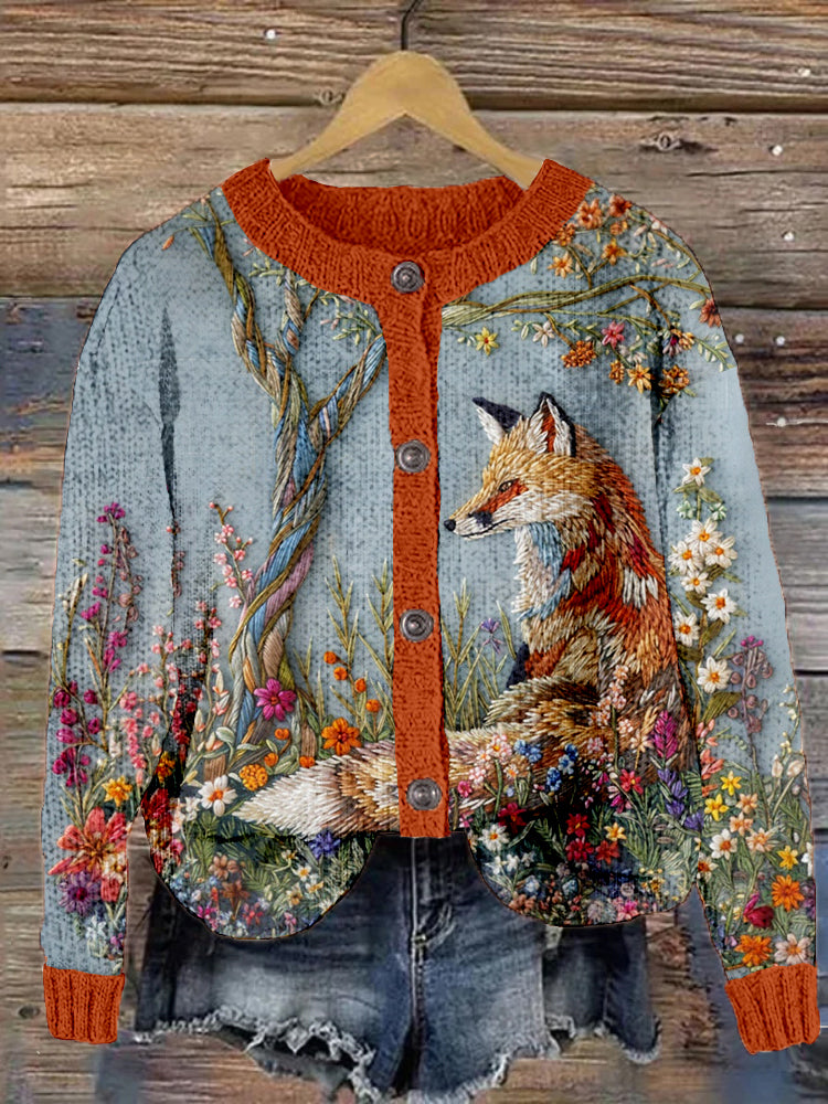 Durchdacht gestaltete Strickjacke
