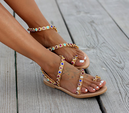 Vintage inspirierte Orthopädische Sandalen
