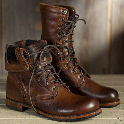 Vintage-inspirierte orthopädische Stiefel