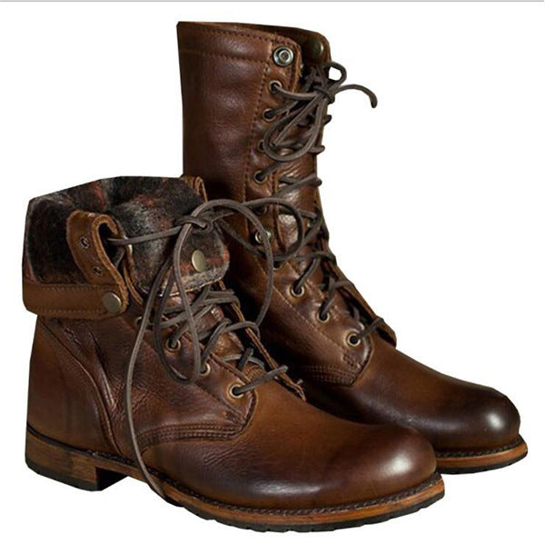 Vintage-inspirierte orthopädische Stiefel