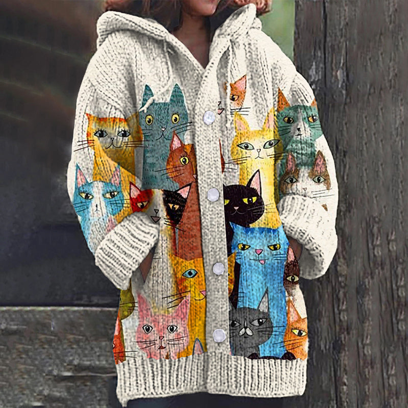 Durchdacht gestaltete Strickjacke