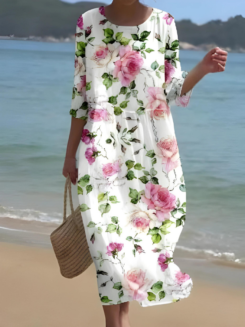MW | Maxikleid mit Blumenmuster