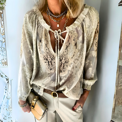 MW | Gehäkelte Boho Bluse für Frauen