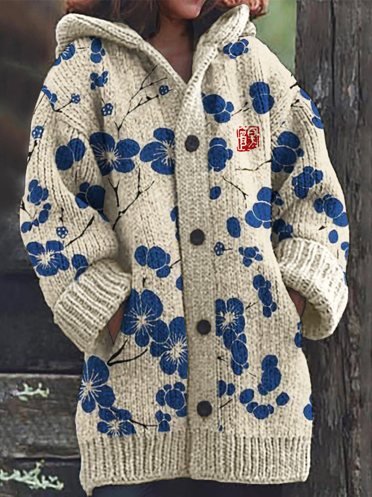 Durchdacht gestaltete Strickjacke