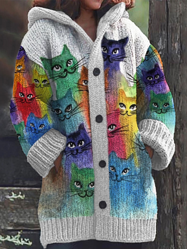 Anmutig gestaltete Strickjacke