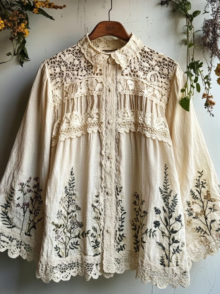 Wunderschön gefertigte Bluse