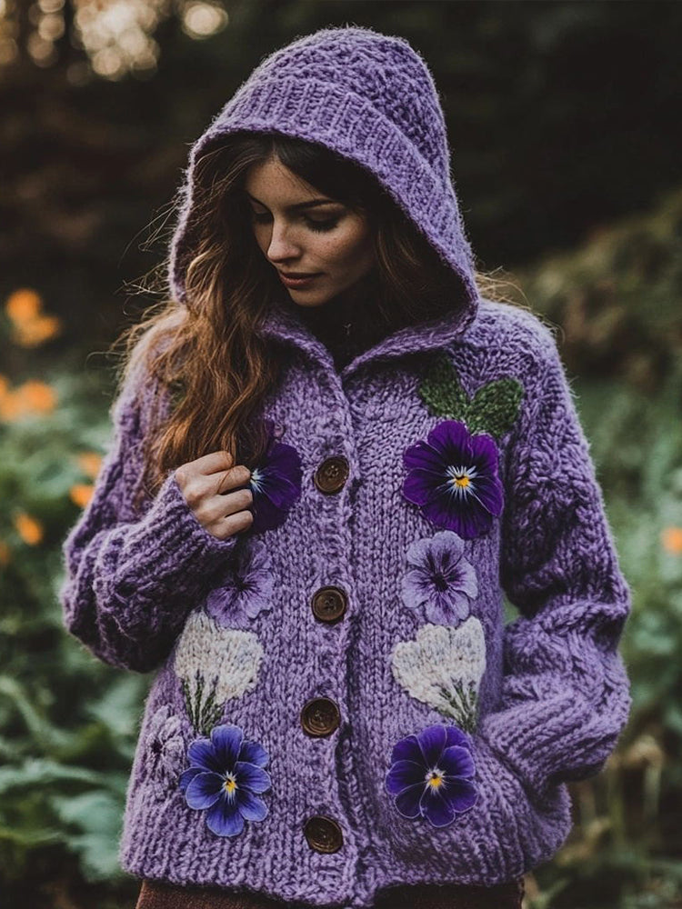 Durchdacht gestaltete Strickjacke