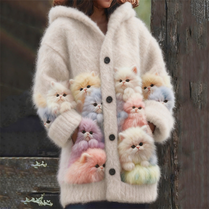 Wunderschön gefertigte Strickjacke
