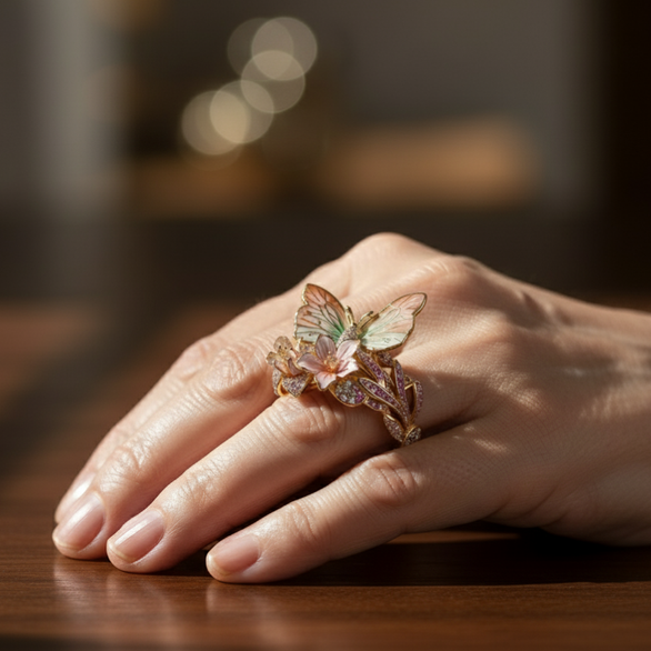 Klassische Gold Ring mit zeitloser Eleganz