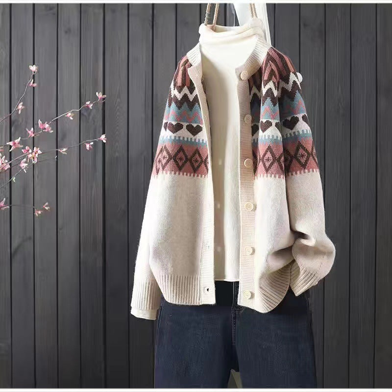 Vintage inspirierte Strickjacke
