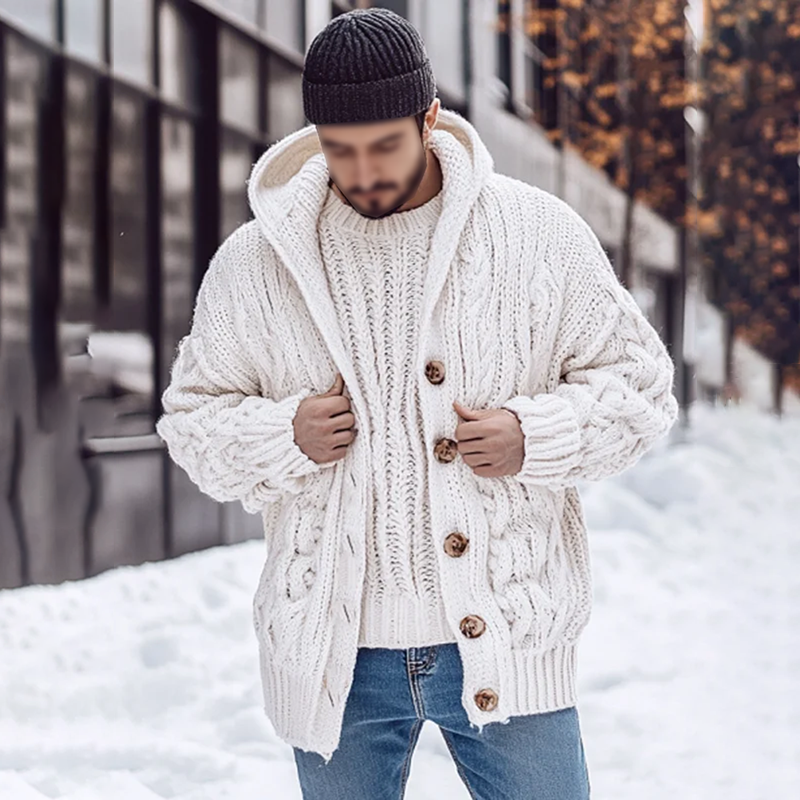 Zeitloser Vintage-Stil Strickjacke