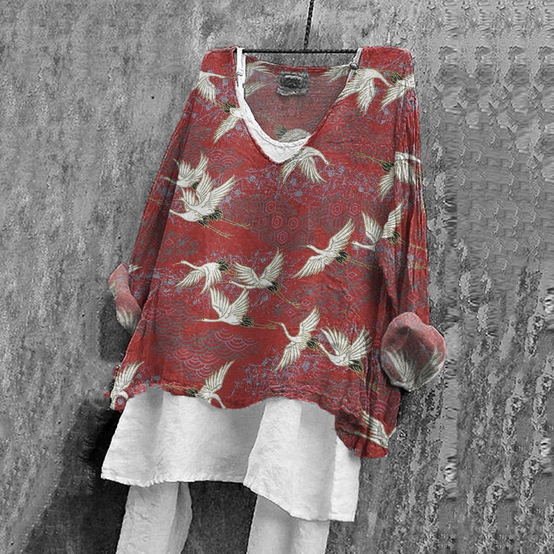 Zeitloser Vintage-Stil Bluse